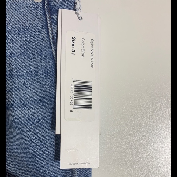 - NWT Hudson Krista Super Skinny Blue Jeans light wash mild distressed look - Picture 5 of 12